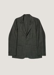 Men's Linen Blazer in Forest