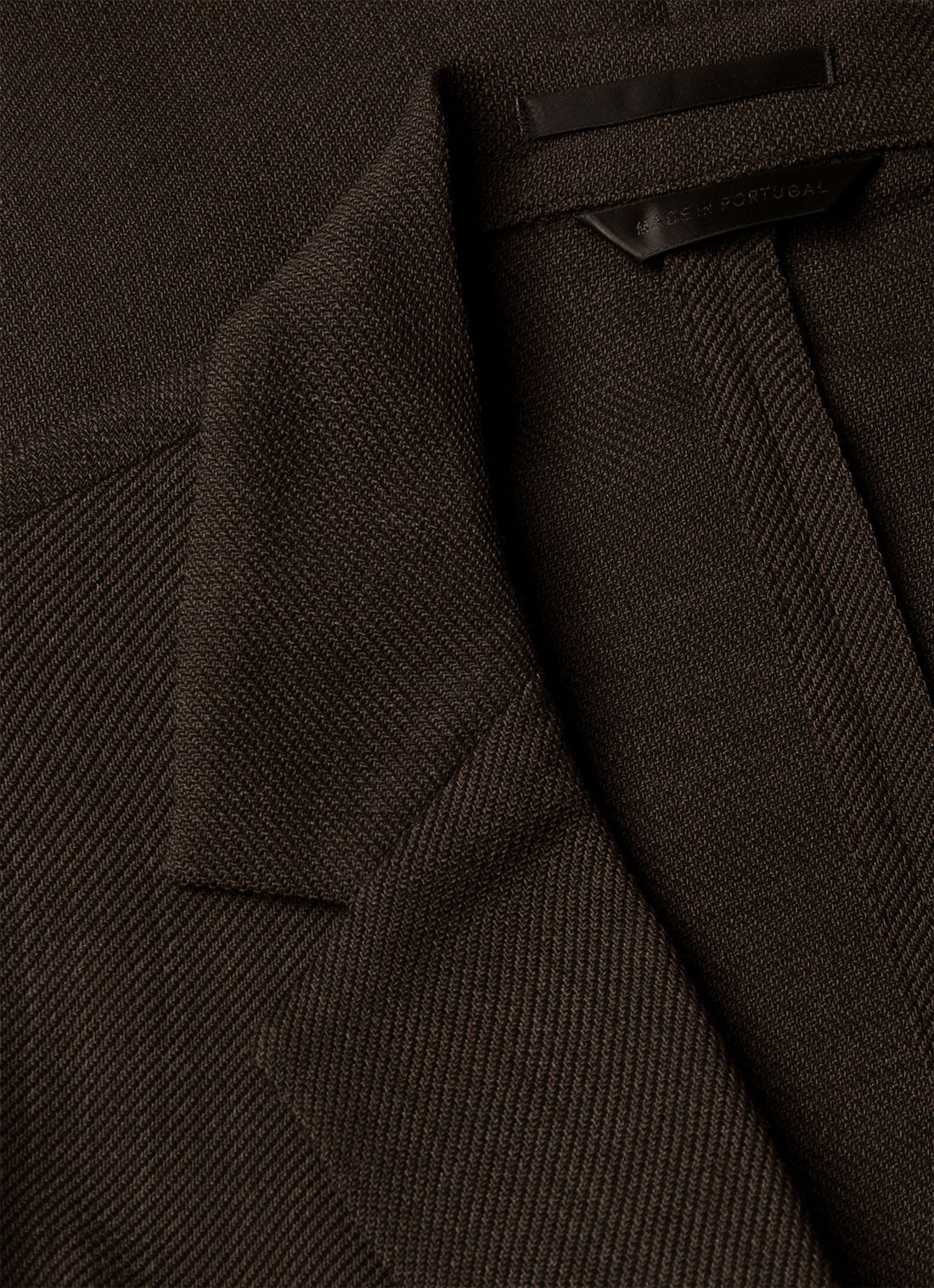 Men's Textured Wool Two-Piece Suit in Truffle