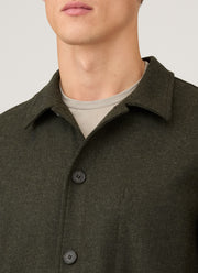 Men's Wool Twin Pocket Jacket in Drill Green