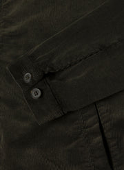 Men's Corduroy Harrington Jacket in Dark Green