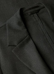 Men's Lightweight Travel Wool Two-Piece Suit in Dark Charcoal Melange