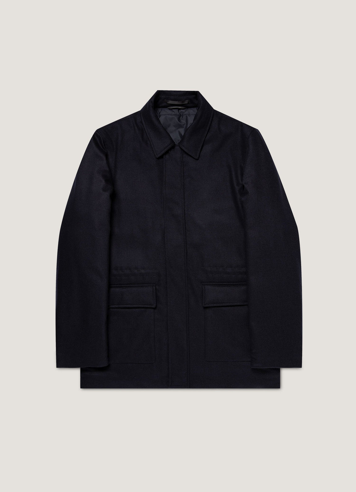 Men's Wool Cashmere Field Jacket in Navy