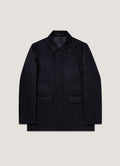 Men's Wool Cashmere Field Jacket in Navy