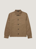 Men's Cotton Linen Jacket in Dark Cedar
