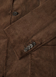Men's Corduroy Two-Piece Suit in Dark Chocolate