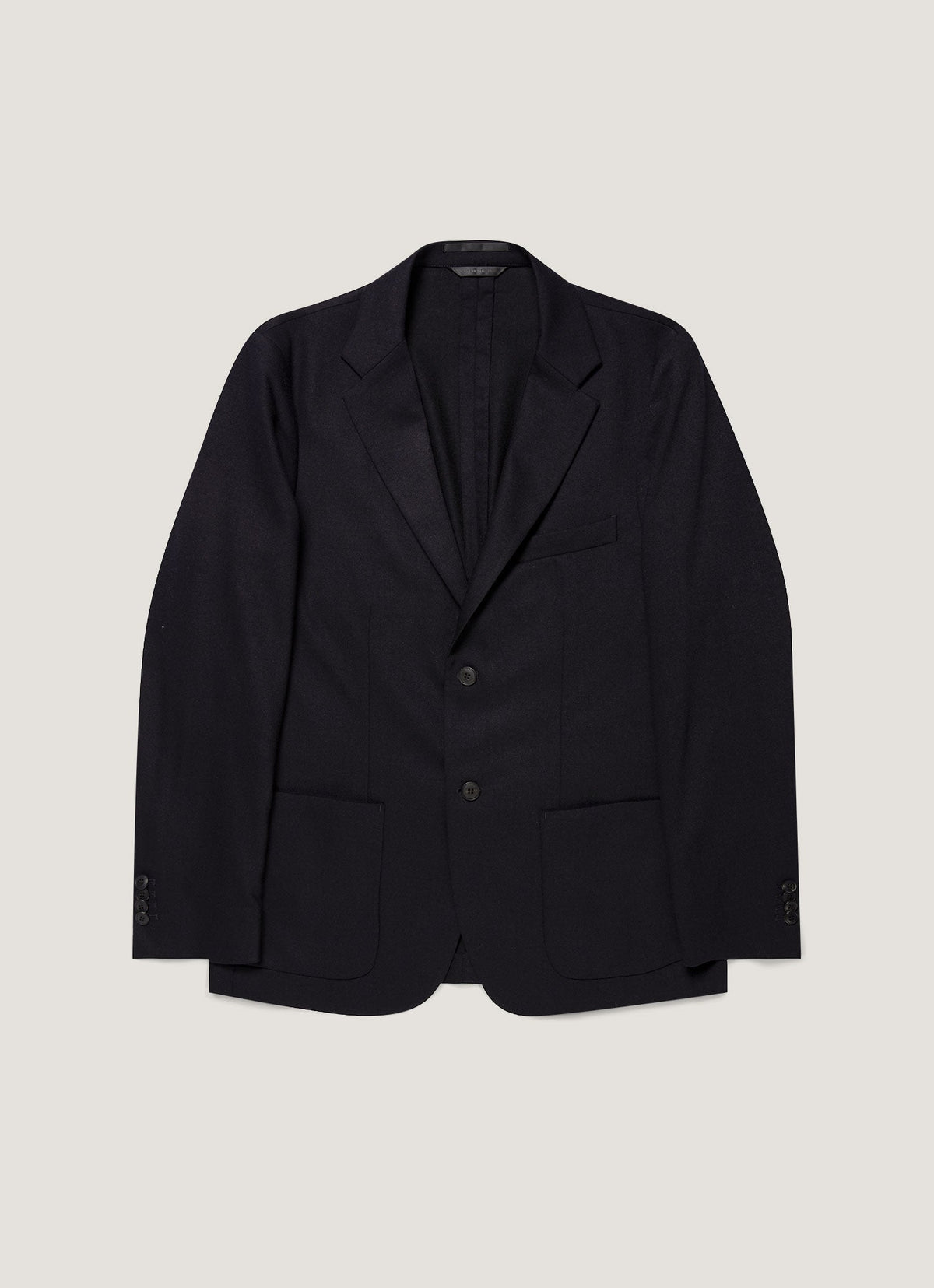 Men's Wool Cashmere Flannel Two-Piece Suit in Navy