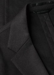Men's Wool Cashmere Flannel Two-Piece Suit in Charcoal Melange