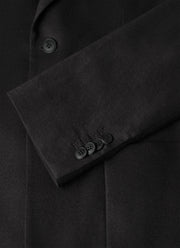 Men's Wool Cashmere Flannel Two-Piece Suit in Charcoal Melange