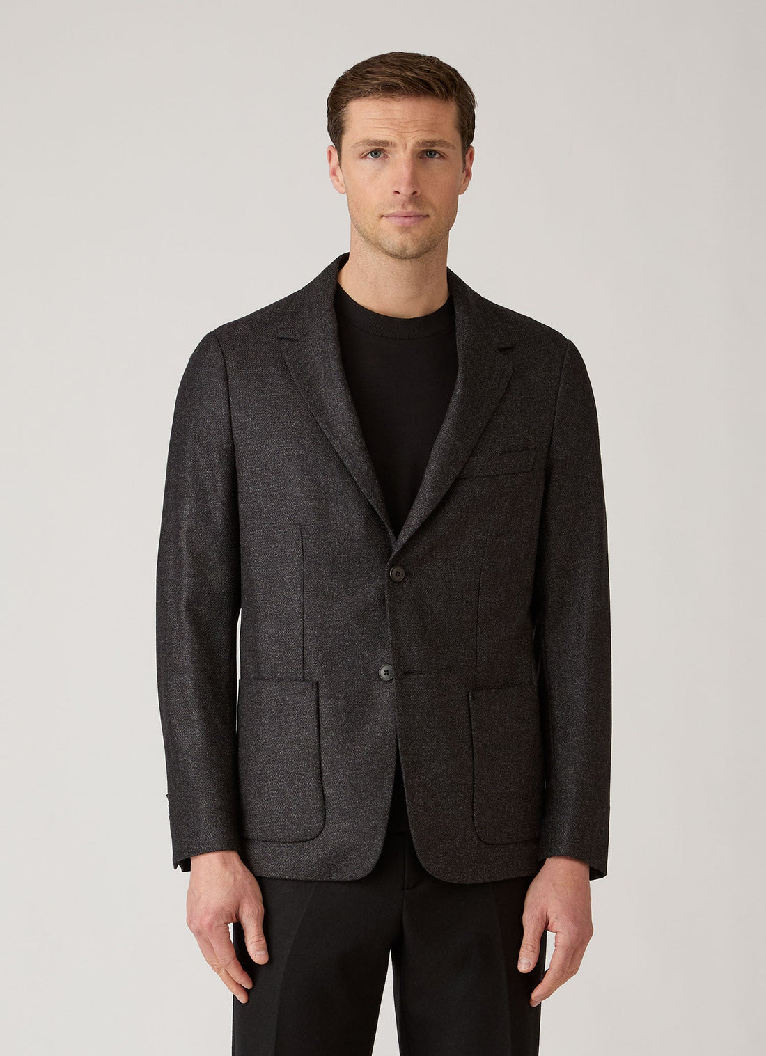 Wool Silk Tweed Blazer