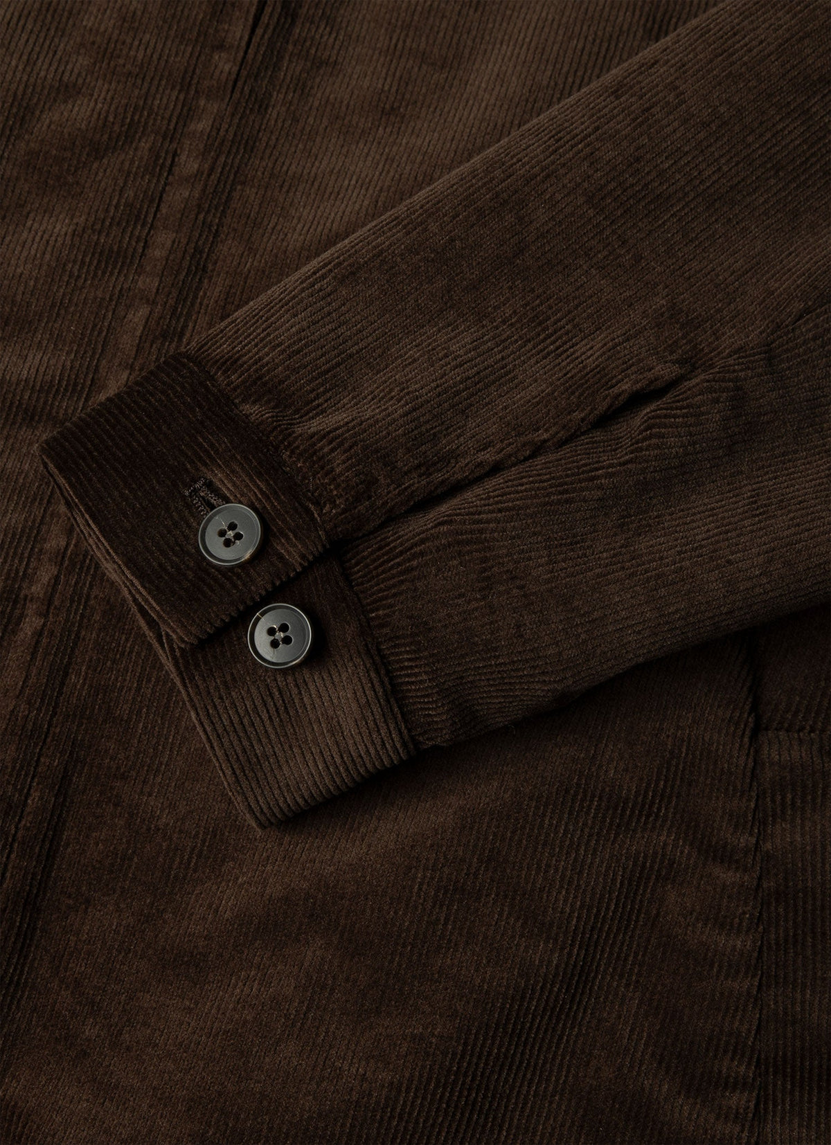 Men's Corduroy Harrington Jacket in Dark Chocolate
