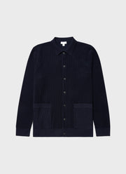 Men's Knitted Jacket in Navy