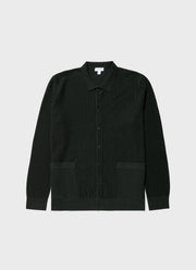 Men's Knitted Jacket in Seaweed