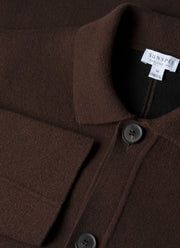 Men's Double Faced Jacket in Truffle