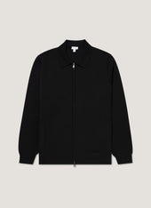 Men's Merino Milano Zip Jacket in Black