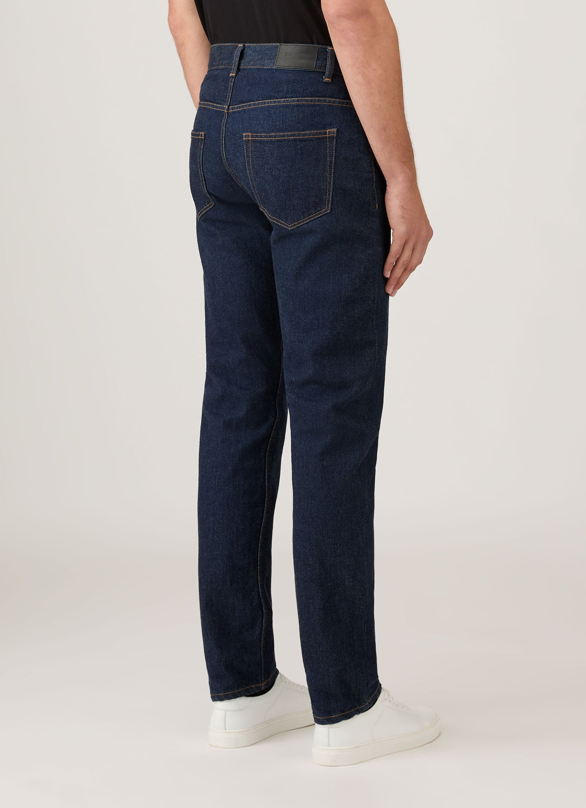 Men's Regular Fit Jeans in Rinse Wash Denim
