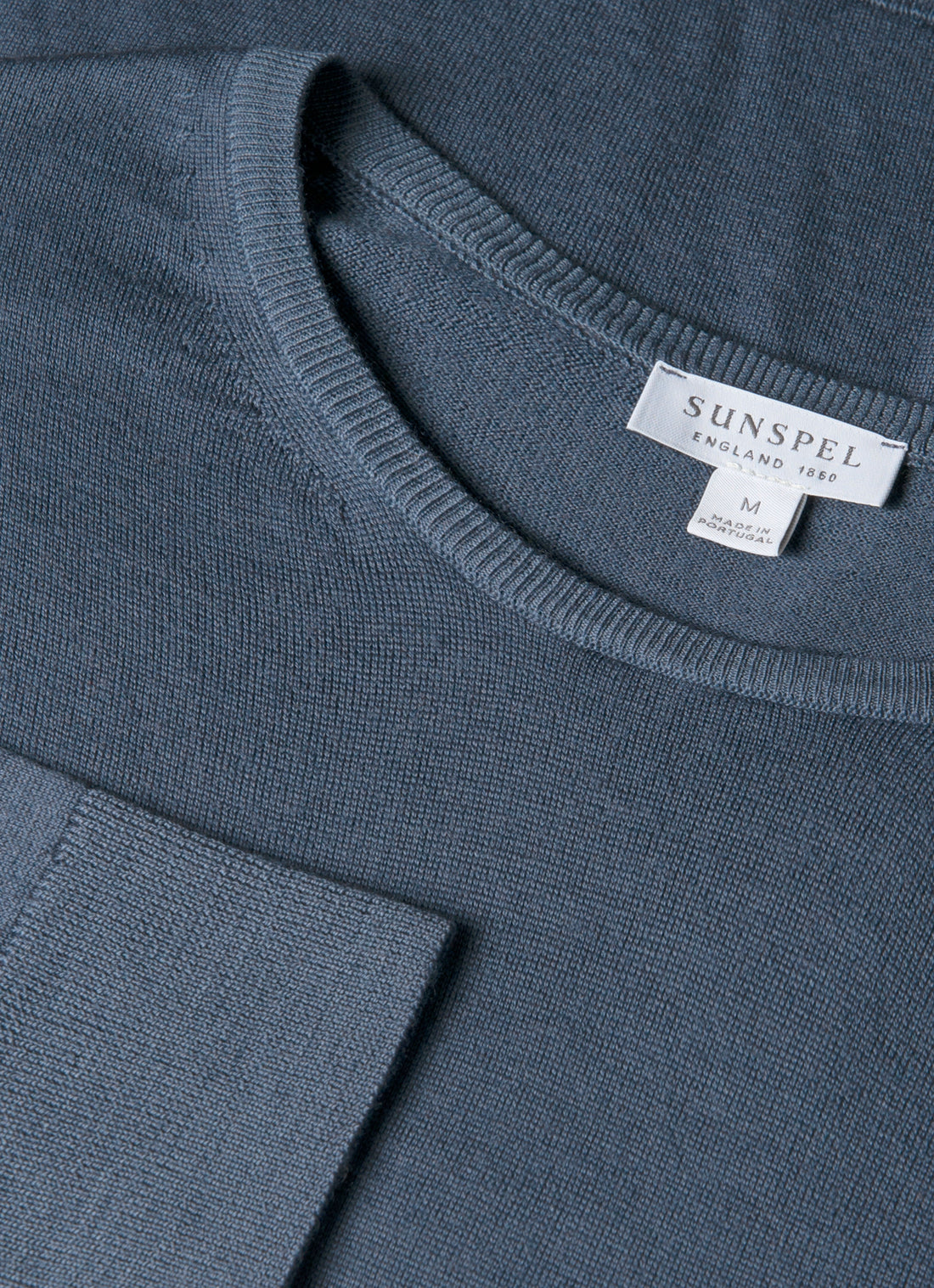 Men's Extra-Fine Merino Crew Neck in Slate Blue