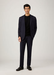 Men's Lambswool Crew Neck Jumper in Black