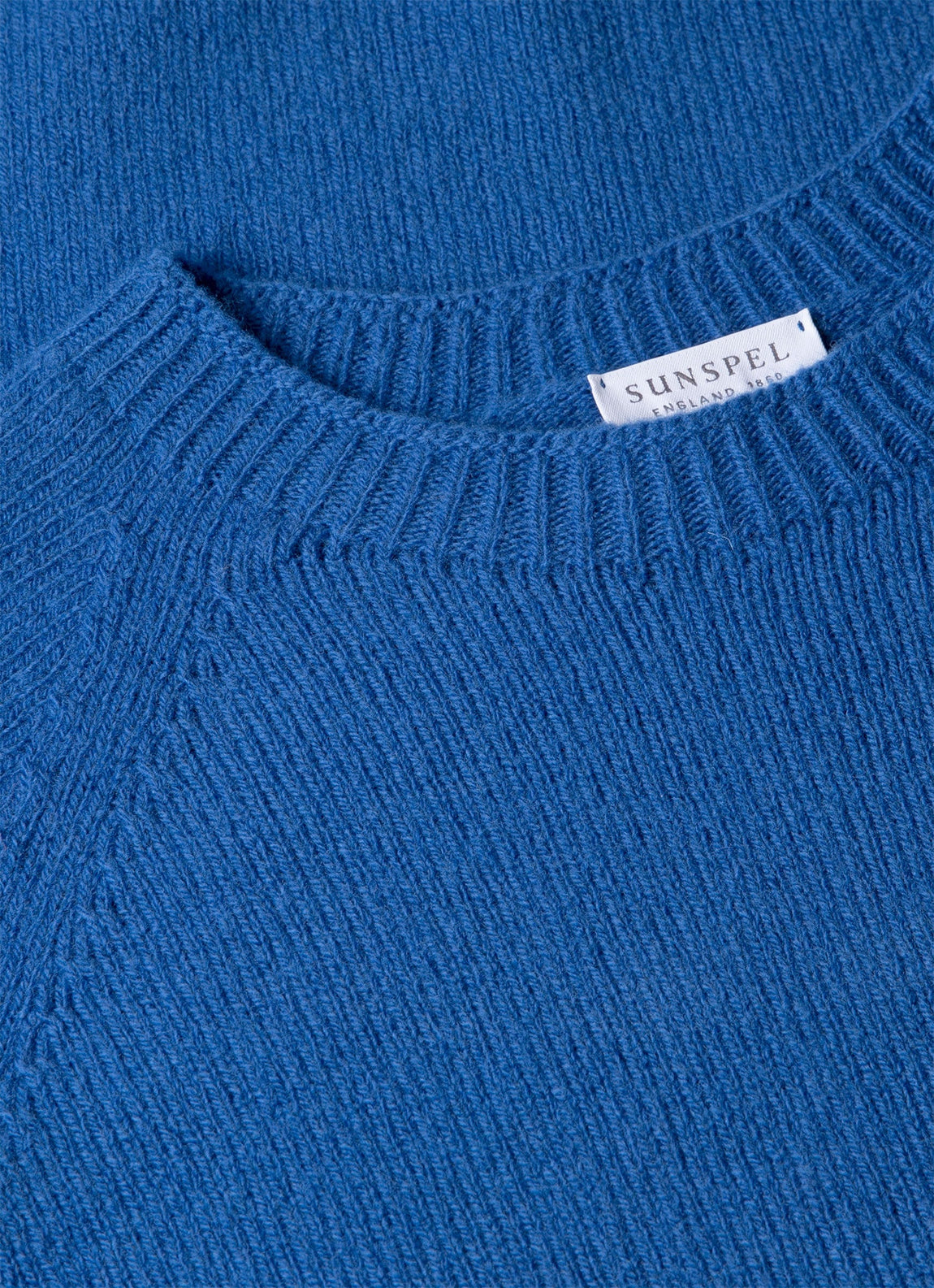 Men's Lambswool Crew Neck Jumper in Cobalt