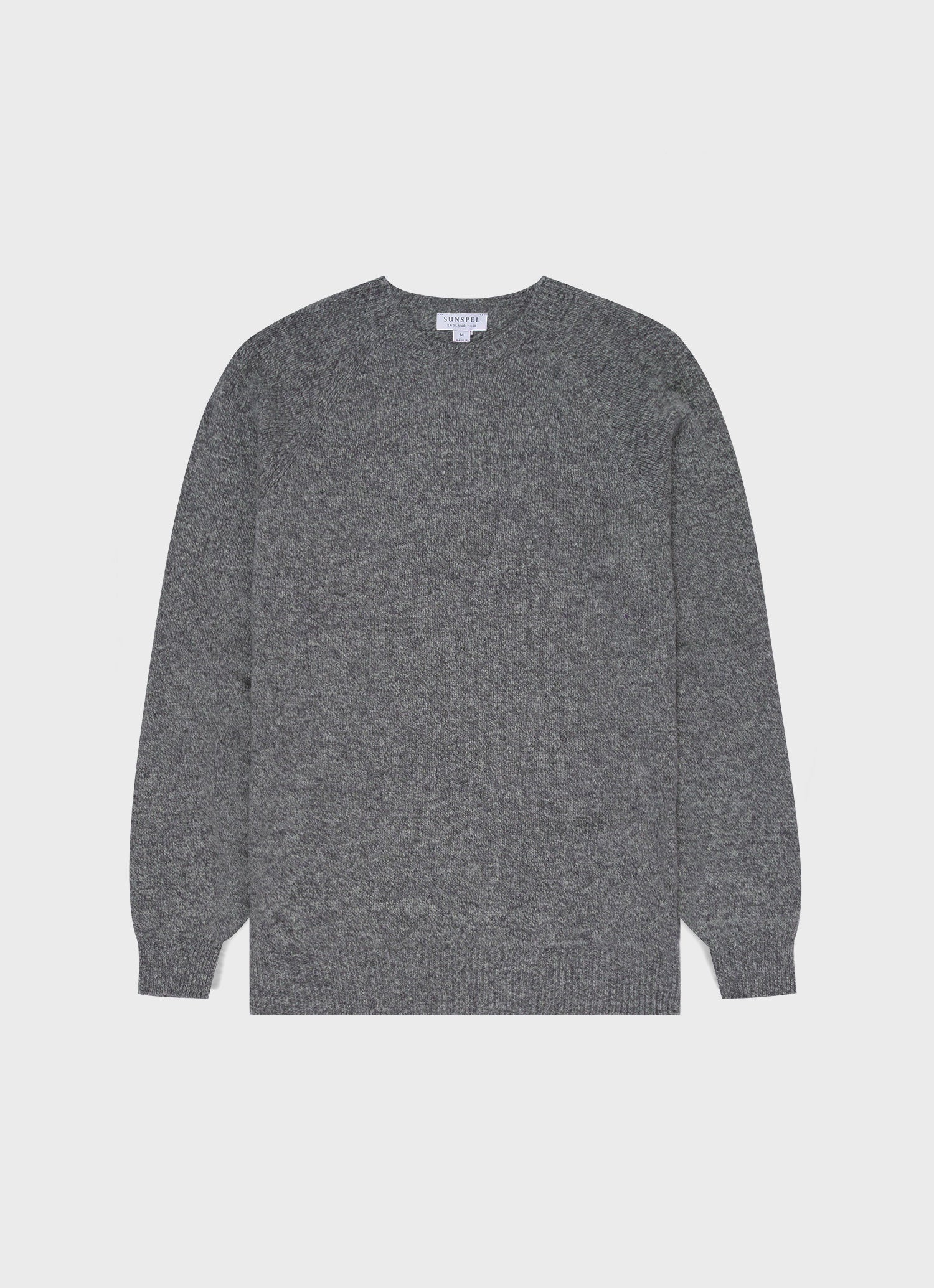 Charcoal, Mens Lambswool V Neck Sweater