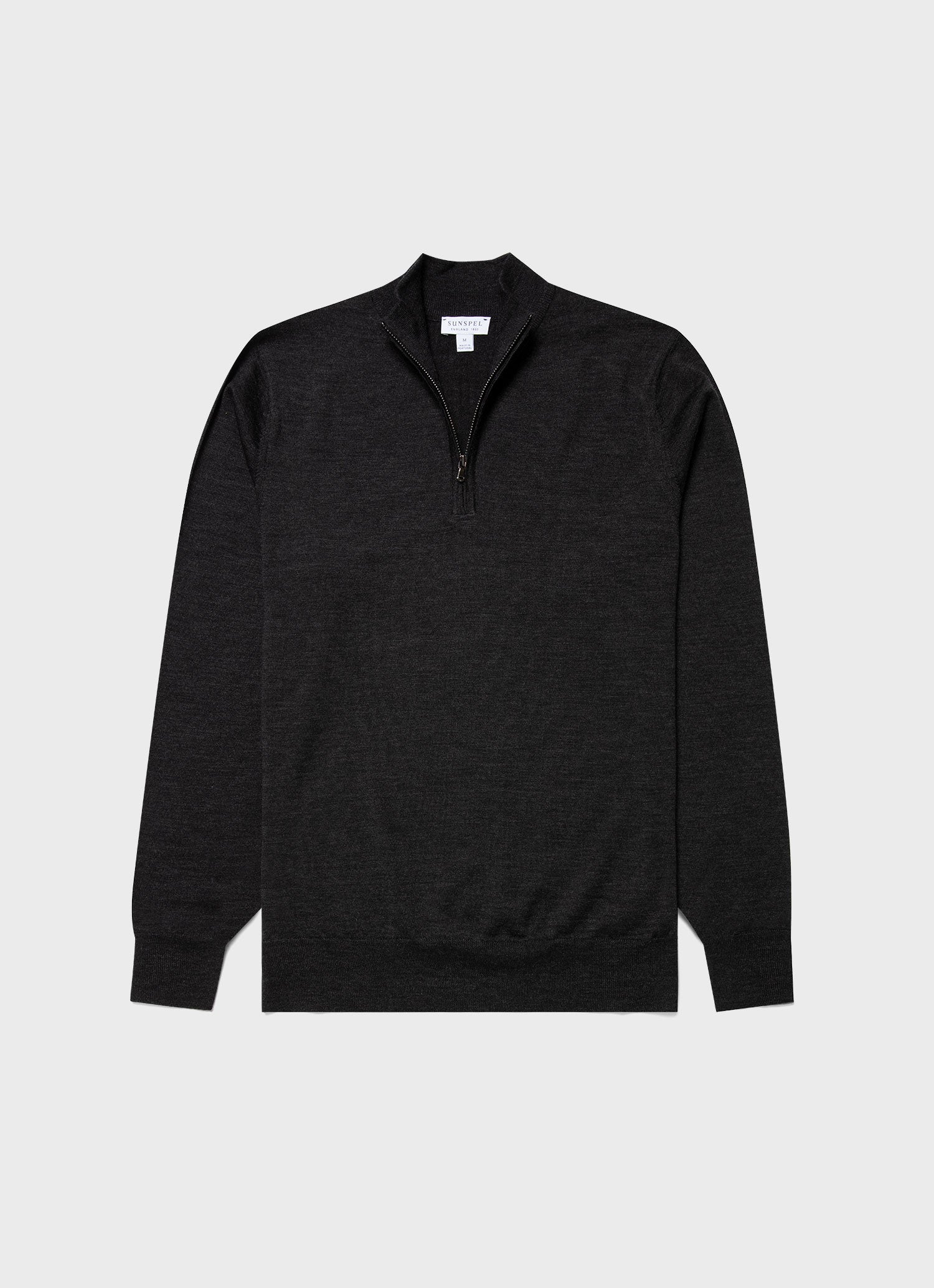 Stone Island – Waffle Knit Sweater Melange Charcoal