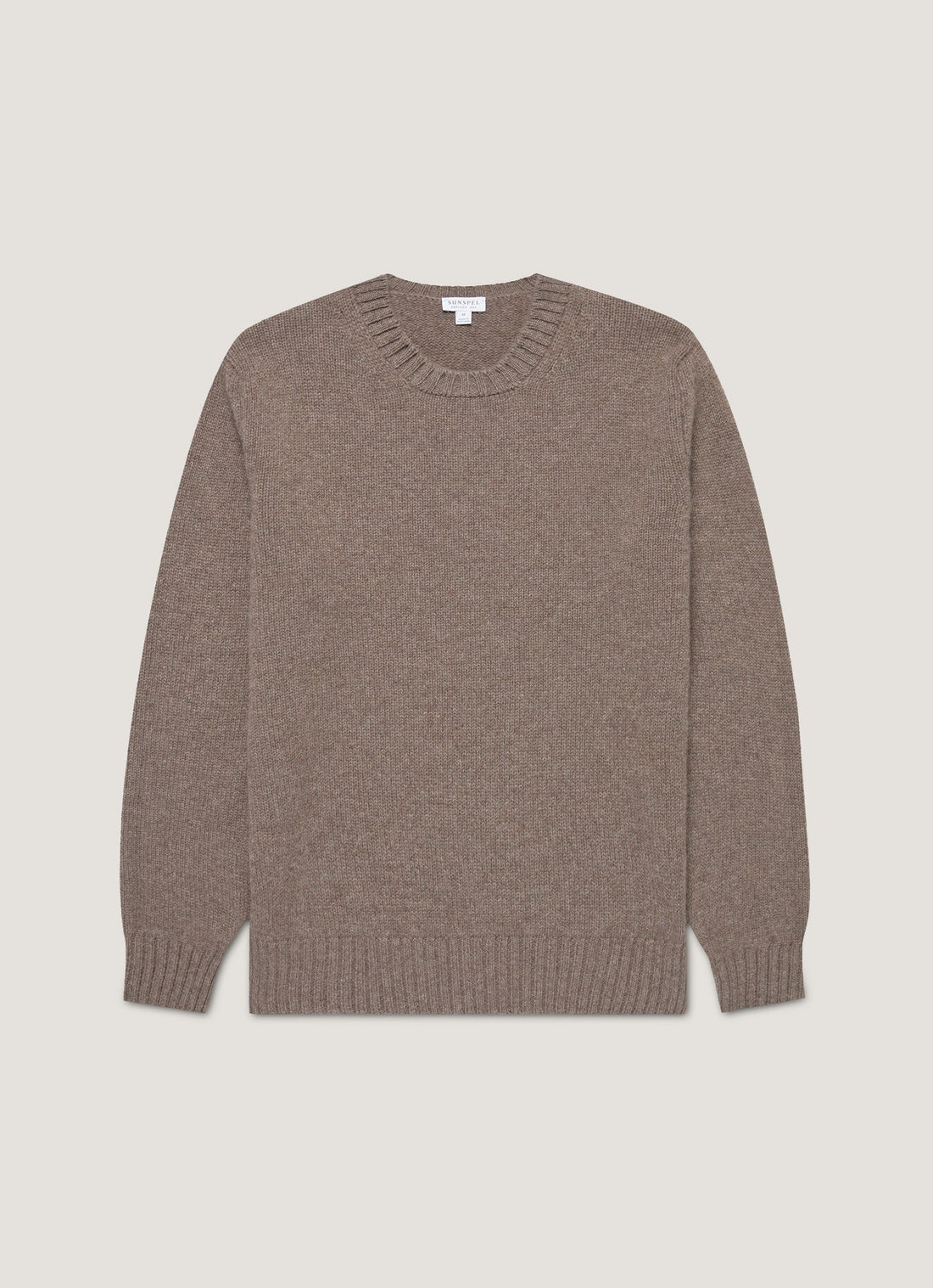 Men's Roxburgh Cashmere Jumper in Bark