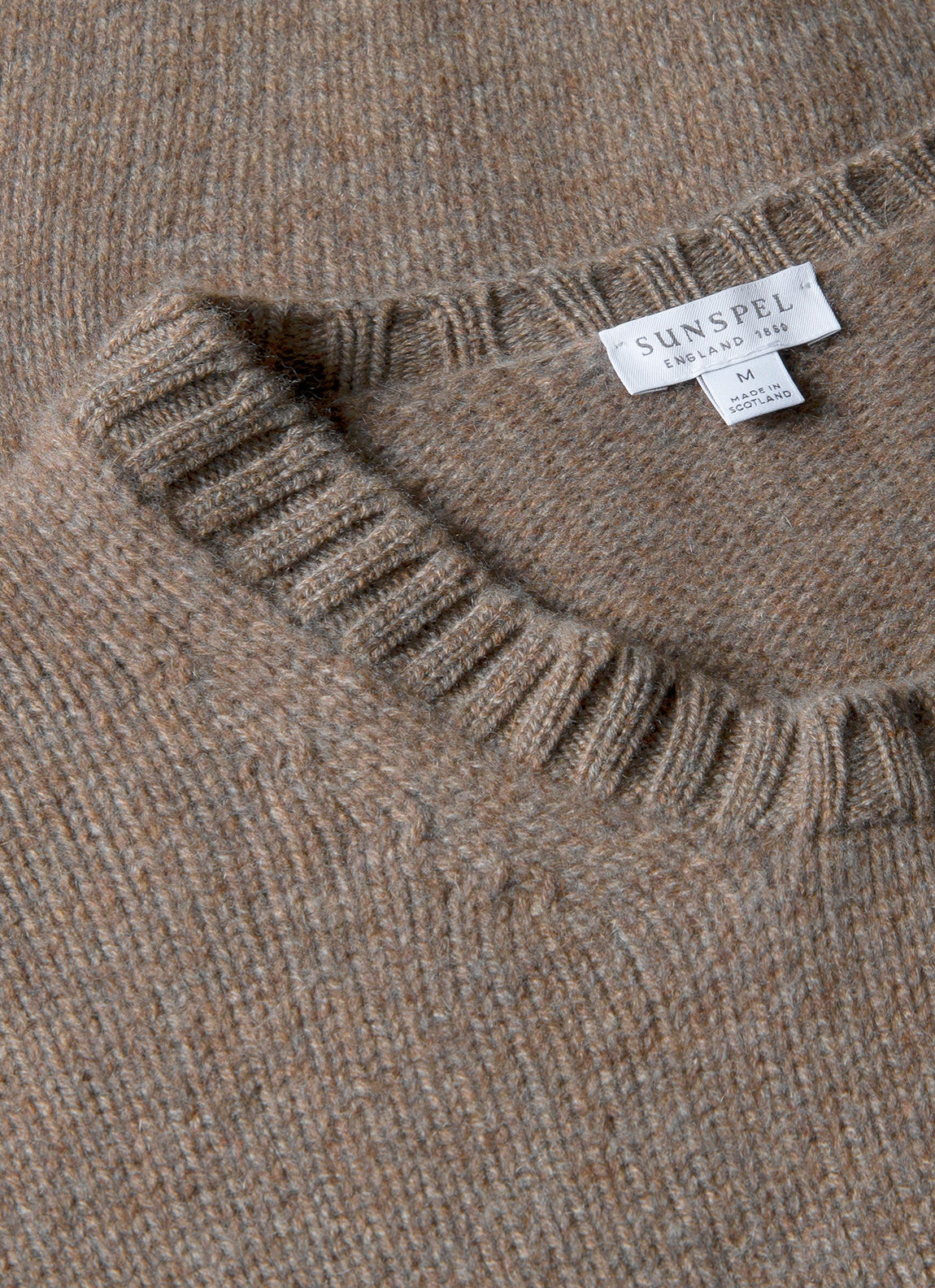 Men's Roxburgh Cashmere Jumper in Bark