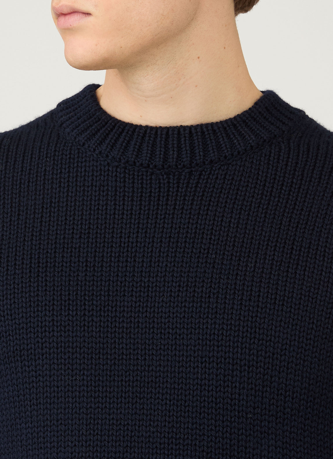 Men's Fisherman Jumper in Navy
