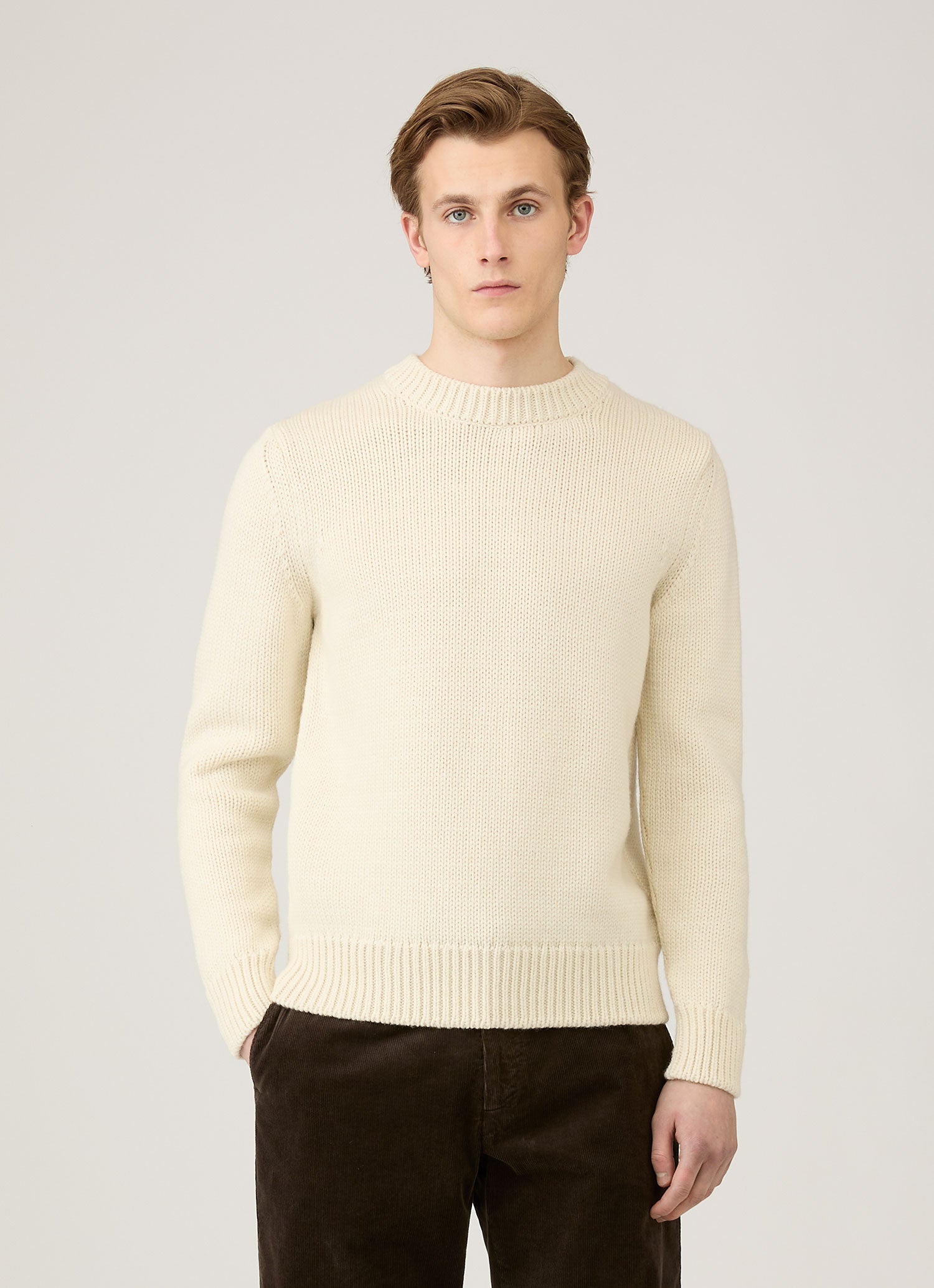 Men's Fisherman Jumper in Ecru