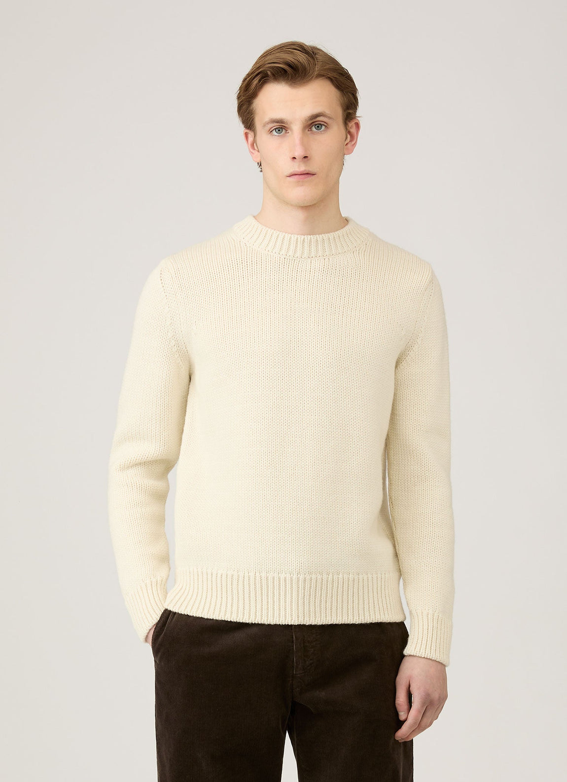 Men's Fisherman Jumper in Ecru