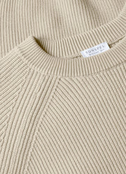 Men's Ribbed Jumper in Mink