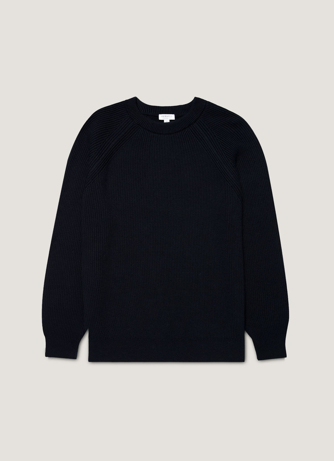 Men's Ribbed Jumper in Navy