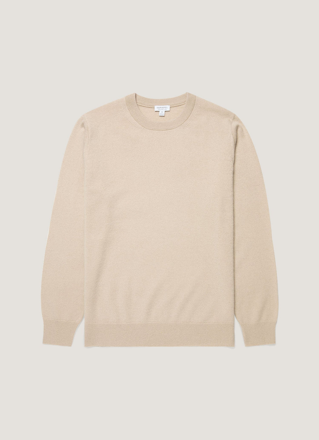 Men's Cashmere Crew Neck Jumper in Swansdown