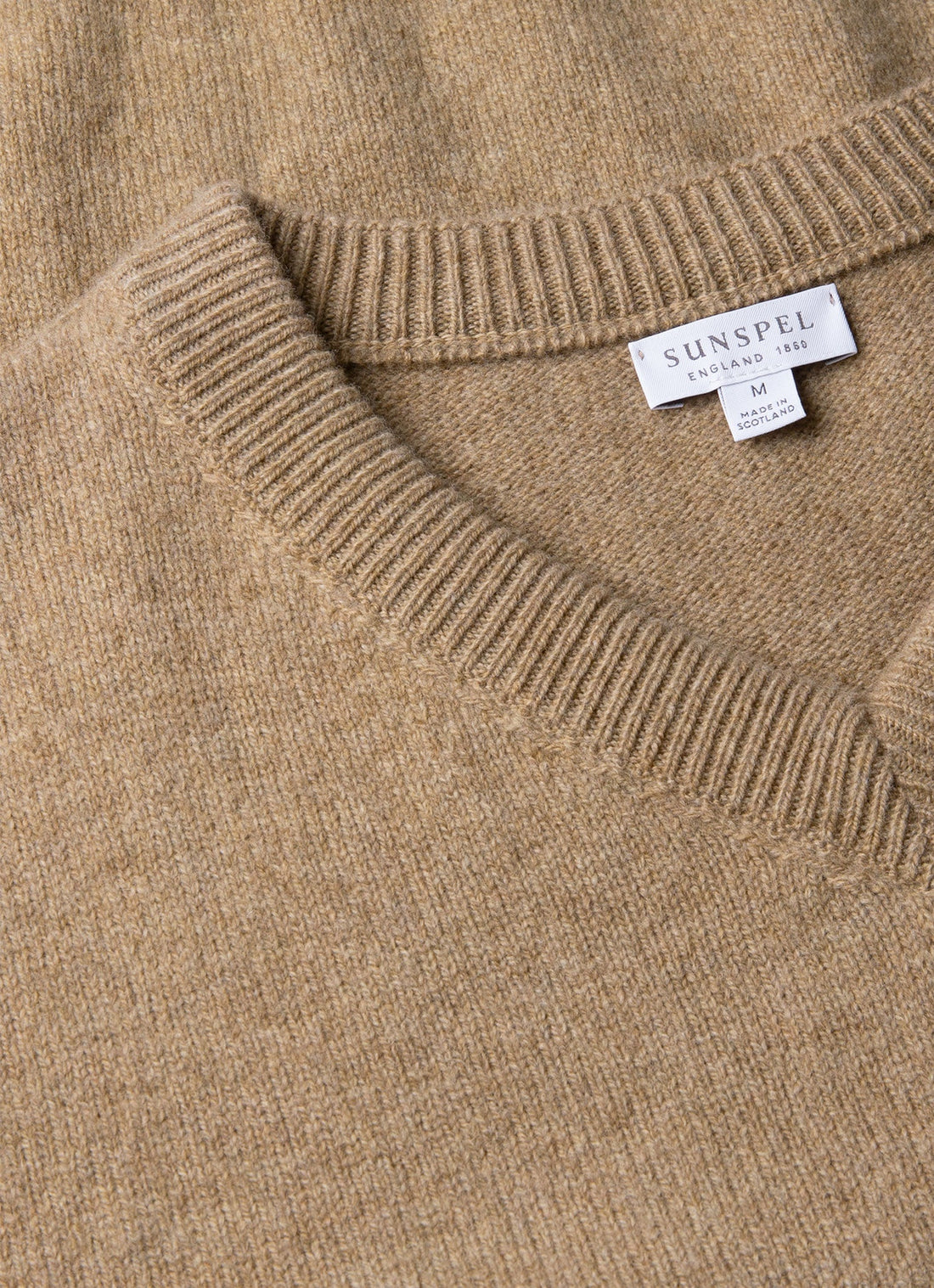 Men's Lambswool Vest in Sandstone