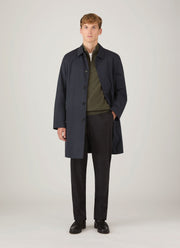 Men's Cashmere Half Zip Jumper in Khaki