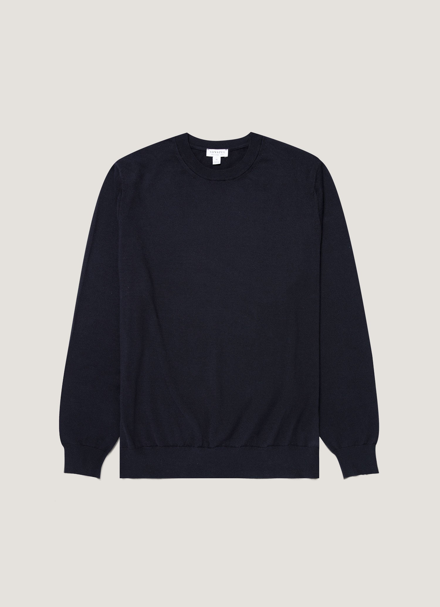 Men's Lightweight Cotton Jumper in Navy