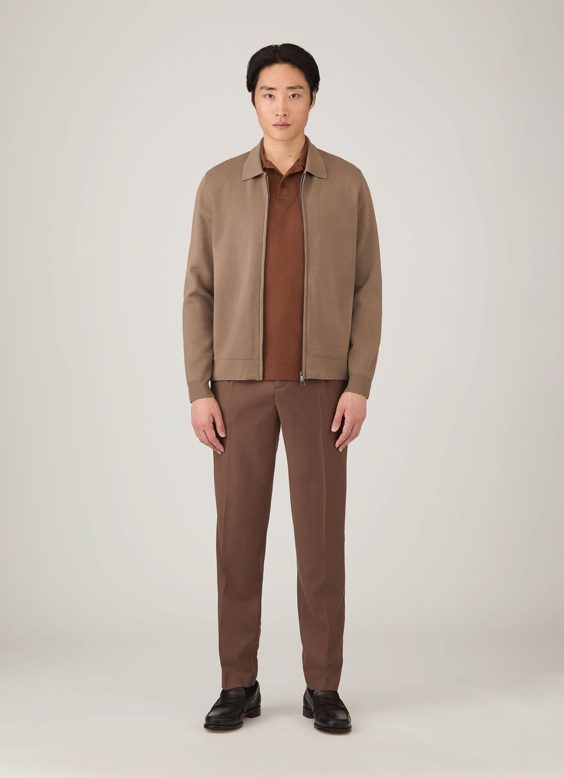 Men's Riviera Polo Shirt in Conker Brown