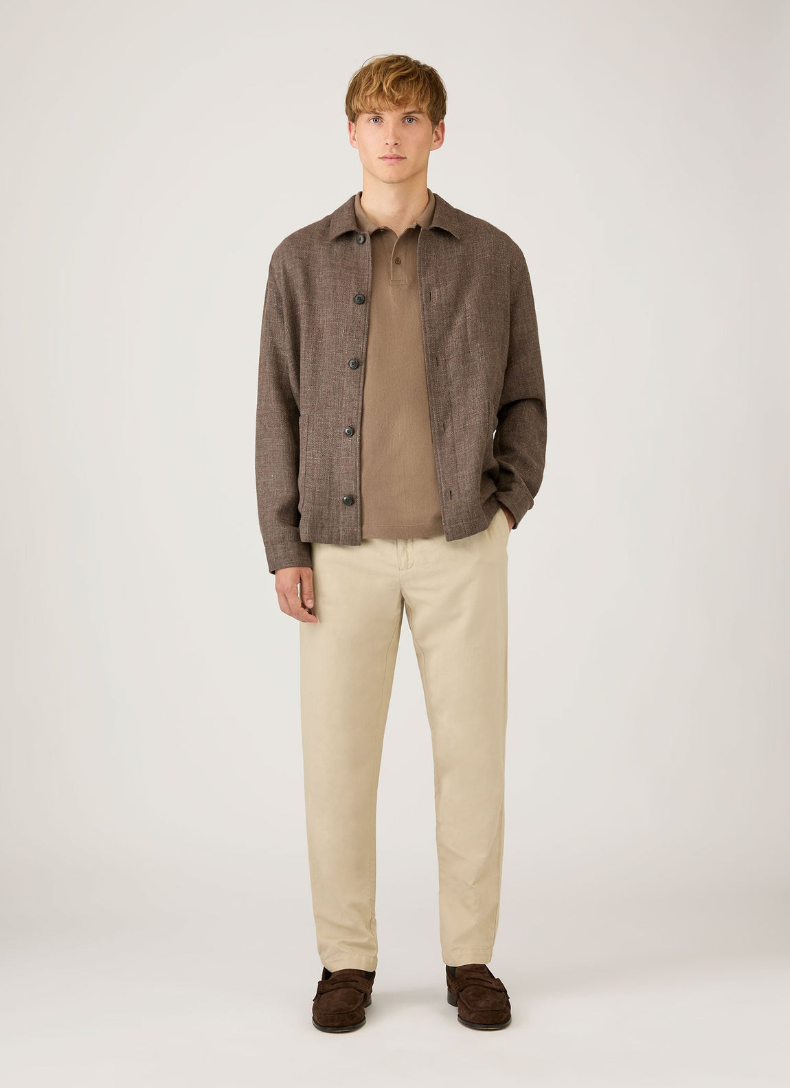 Men's Riviera Polo Shirt in Dark Cedar