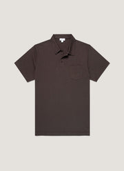 Men's Riviera Polo Shirt in Dark Chocolate
