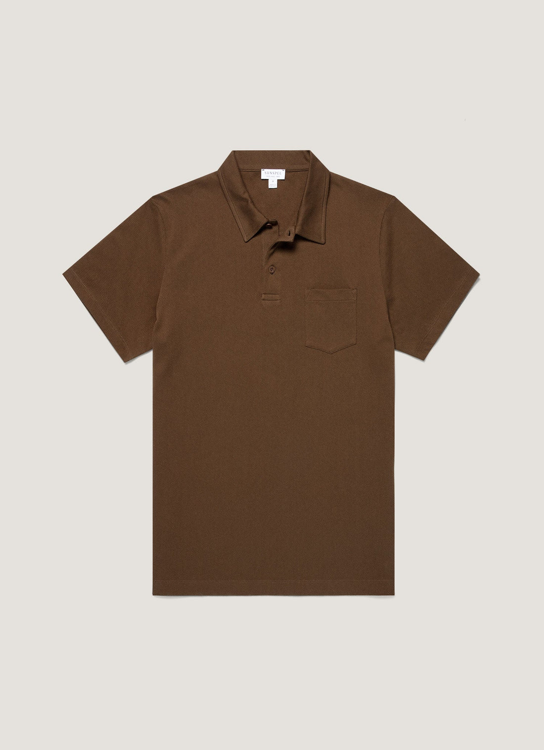 Men's Riviera Polo Shirt in Dark Walnut