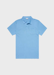 Men's Riviera Polo Shirt in Mid Blue