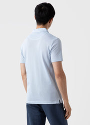 Men's Riviera Polo Shirt in Pastel Blue