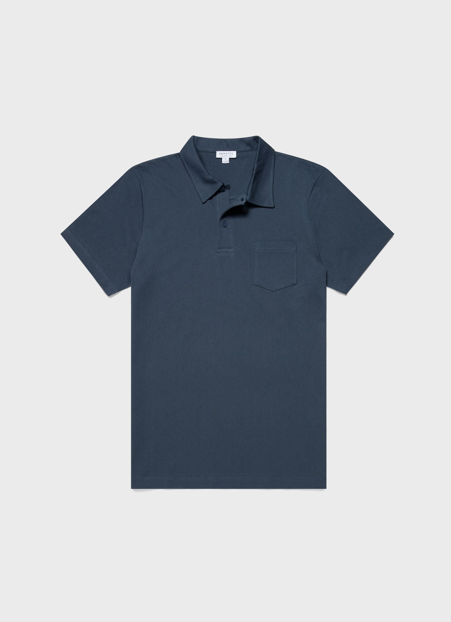 Men's Riviera Polo Shirt in Shale Blue