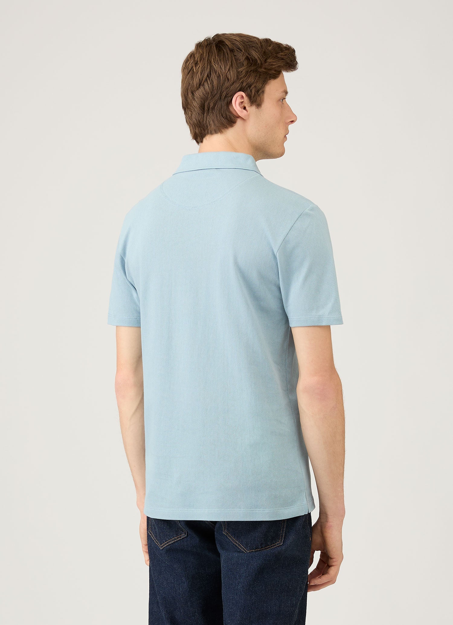 Men's Riviera Polo Shirt in Sky Blue