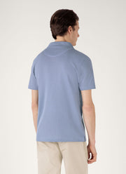 Men's Riviera Polo Shirt in Vintage Blue