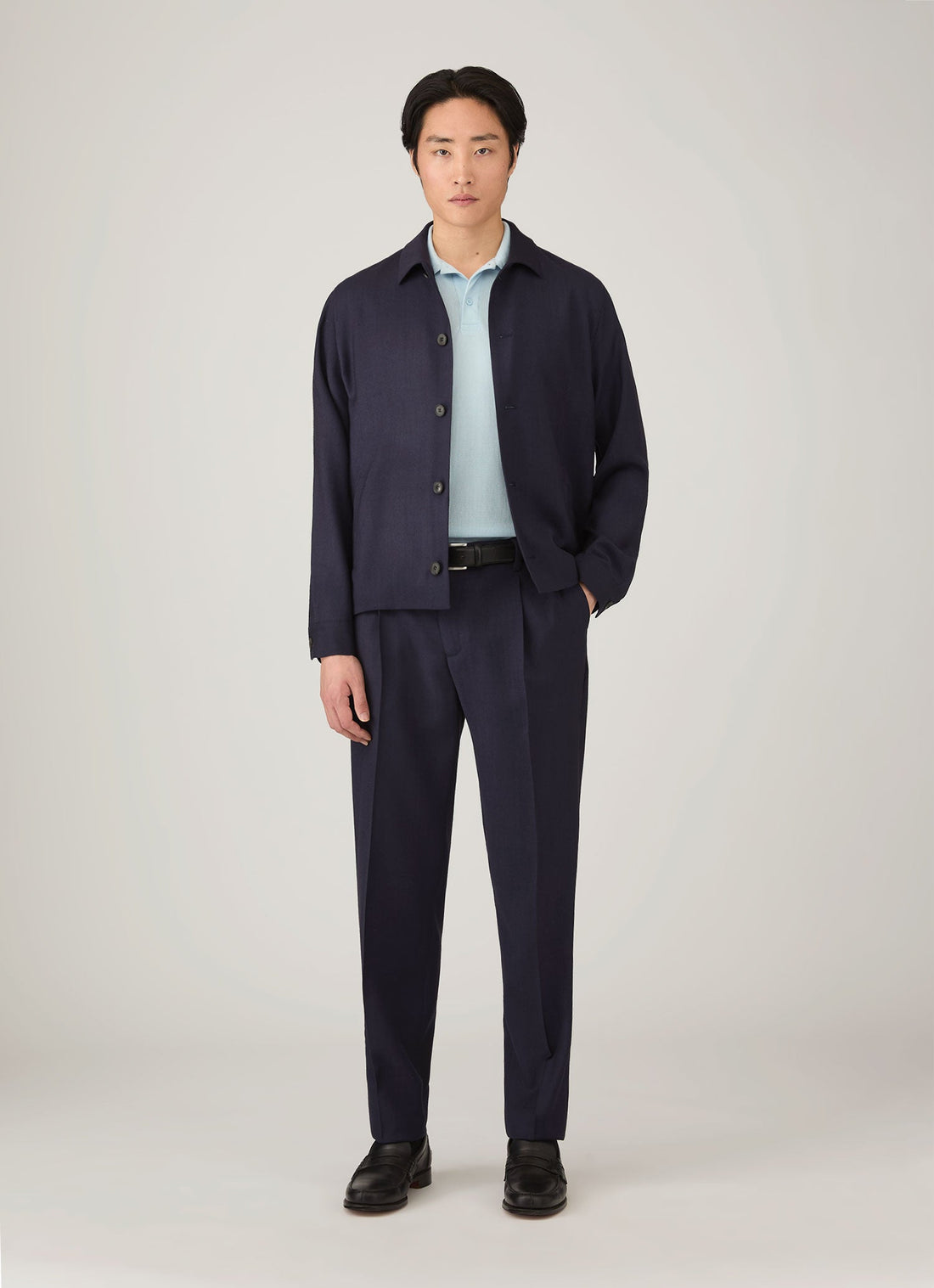 Men's Riviera Polo Shirt in Frost Blue