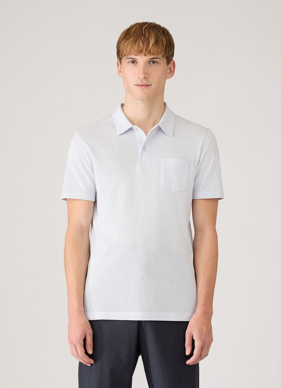Men's Riviera Polo Shirt in Light Blue