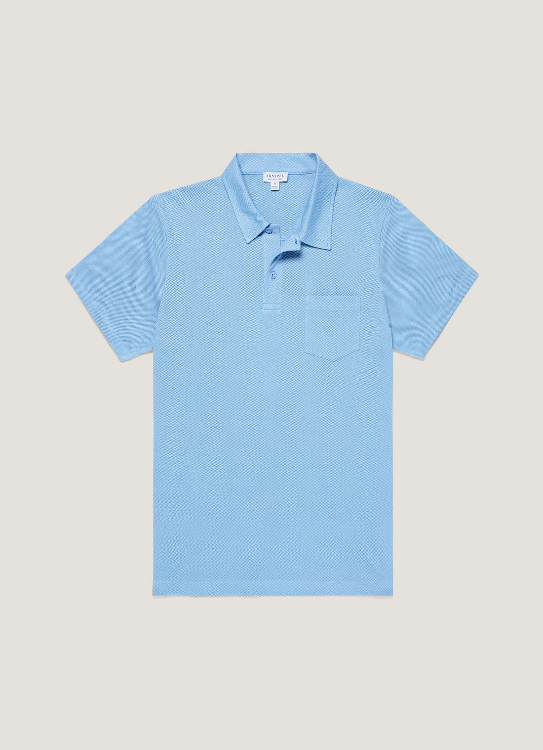 Men's Riviera Polo Shirt in Azure Blue