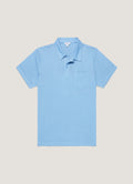 Men's Riviera Polo Shirt in Azure Blue