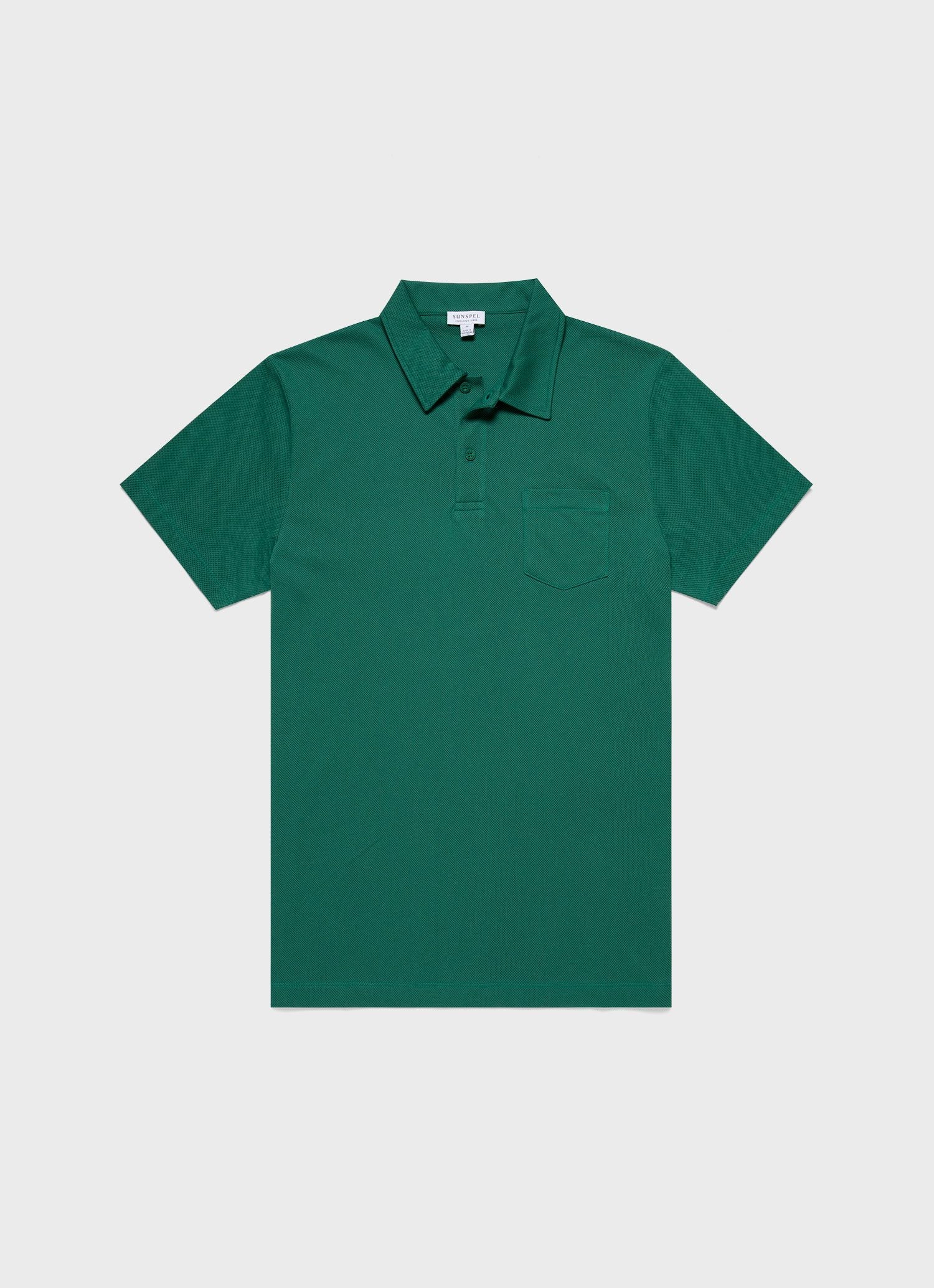 Men's Riviera Polo Shirt in Leaf Green