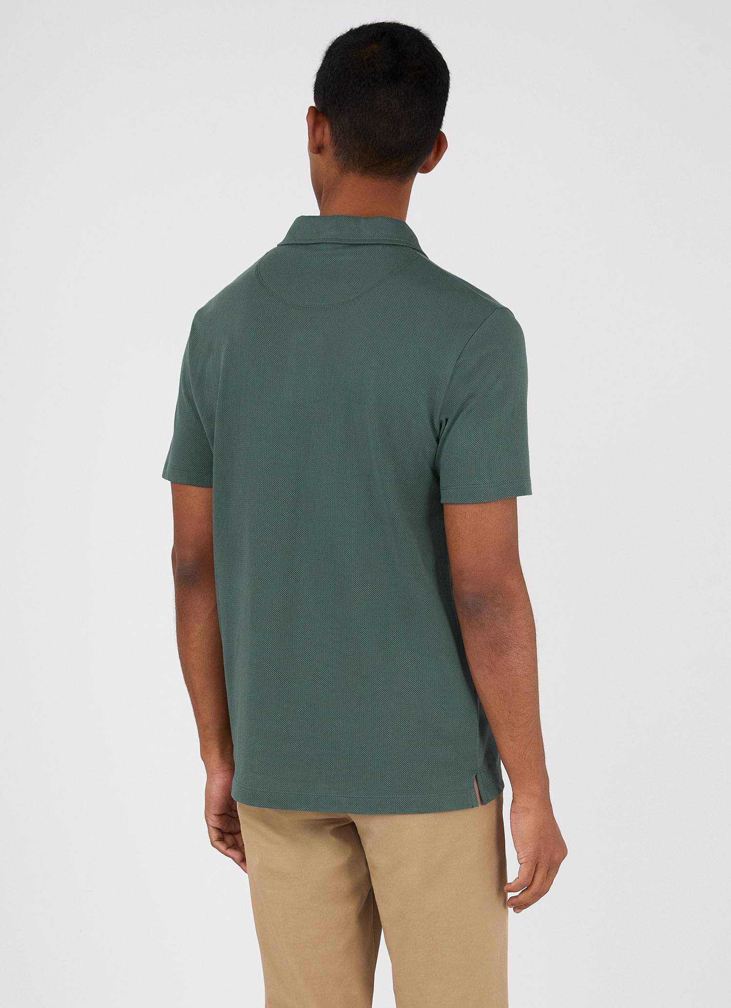 Men's Riviera Polo Shirt in Deep Green